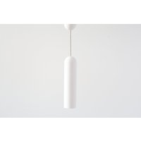 Pendelleuchte Aus Gips |Zeitgemäße Pendelleuchte| Moderne Leuchte Gips| Minimale | Weiße Zylinder von plasterstudiolt