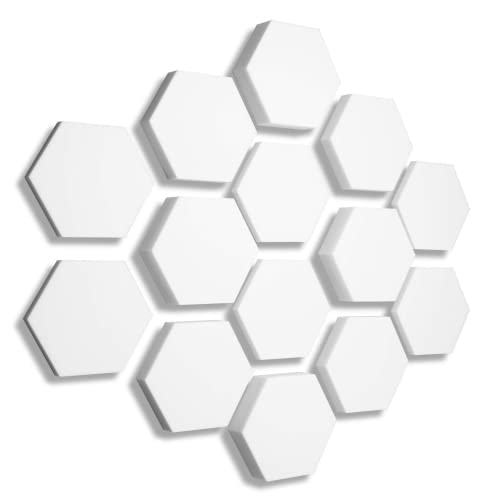 3D Absorber aus Basotect B WEISS - 14 x Absorber Akustik Schallabsorption Breitbandabsorber Set #08 von platino24