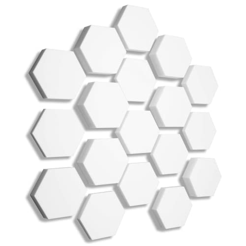 3D Absorber aus Basotect B WEISS - 18x Absorber Akustik Schallabsorption Breitbandabsorber Set #12 von platino24