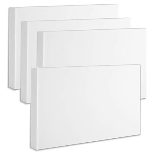 platino24 Schallabsorber aus Basotect G+, 4 Absorberelemente Rechteck 825x550x50mm, Verbesserung der Raumakustik von platino24