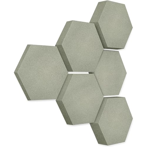 platino24 Akustikpaneele 6 Elemente Edition LOFT 3D I Ø 300mm Akustikplatten Schalldämmung Wand & Decke I Akustikschaum Schall-Absorber aus Basotect 30-70mm mit Akustikbeschichtung Farbe: Concrete platino24 Akustikpaneele 6 Elemente Edition LOFT 3D I Ø 300mm Akustikplatten Schalldämmung Wand & Decke I Akustikschaum Schall-Absorber aus Basotect 30-70mm mit Akustikbeschichtung Farbe: Concrete von platino24