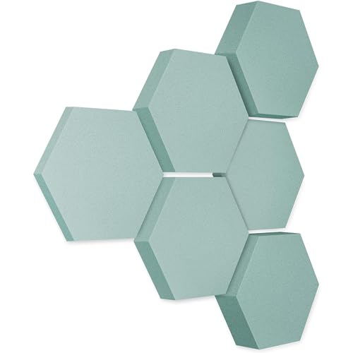 platino24 Akustikpaneele 6 Elemente Edition LOFT 3D I Ø 300mm Akustikplatten Schalldämmung Wand & Decke I Akustikschaum Schall-Absorber aus Basotect 30-70mm mit Akustikbeschichtung Farbe: Ocean platino24 Akustikpaneele 6 Elemente Edition LOFT 3D I Ø 300mm Akustikplatten Schalldämmung Wand & Decke I Akustikschaum Schall-Absorber aus Basotect 30-70mm mit Akustikbeschichtung Farbe: Ocean von platino24