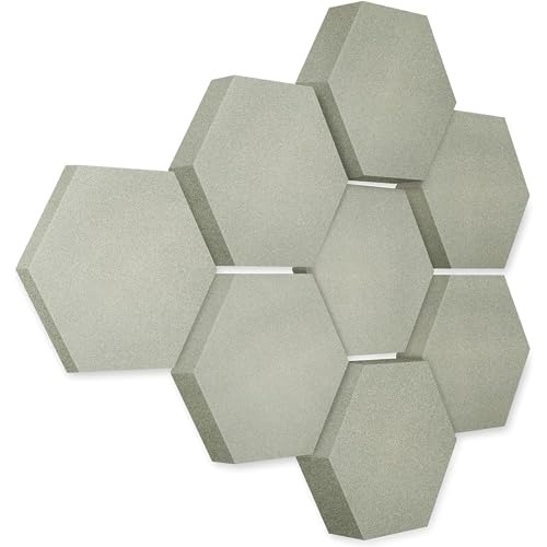 platino24 Akustikpaneele 8 Elemente Edition LOFT 3D I Ø 300mm Akustikplatten Schalldämmung Wand & Decke I Akustikschaum Schall-Absorber aus Basotect 30-70mm mit Akustikbeschichtung Farbe: Concrete platino24 Akustikpaneele 8 Elemente Edition LOFT 3D I Ø 300mm Akustikplatten Schalldämmung Wand & Decke I Akustikschaum Schall-Absorber aus Basotect 30-70mm mit Akustikbeschichtung Farbe: Concrete von platino24