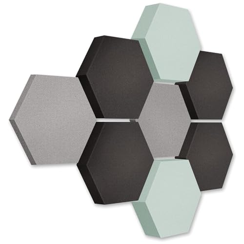 platino24 Akustikpaneele 8 Elemente Edition LOFT 3D I Ø 300mm Akustikplatten Schalldämmung Wand & Decke I Akustikschaum Schall-Absorber aus Basotect 30-70mm mit farbiger Akustikbeschichtung platino24 Akustikpaneele 8 Elemente Edition LOFT 3D I Ø 300mm Akustikplatten Schalldämmung Wand & Decke I Akustikschaum Schall-Absorber aus Basotect 30-70mm mit farbiger Akustikbeschichtung von platino24