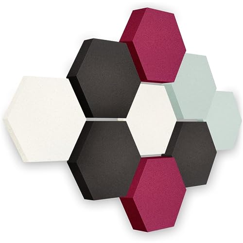 platino24 Akustikpaneele 9 Elemente Edition LOFT 3D I Ø 300mm Akustikplatten Schalldämmung Wand & Decke I Akustikschaum Schall-Absorber aus Basotect 30-70mm mit farbiger Akustikbeschichtung platino24 Akustikpaneele 9 Elemente Edition LOFT 3D I Ø 300mm Akustikplatten Schalldämmung Wand & Decke I Akustikschaum Schall-Absorber aus Basotect 30-70mm mit farbiger Akustikbeschichtung von platino24