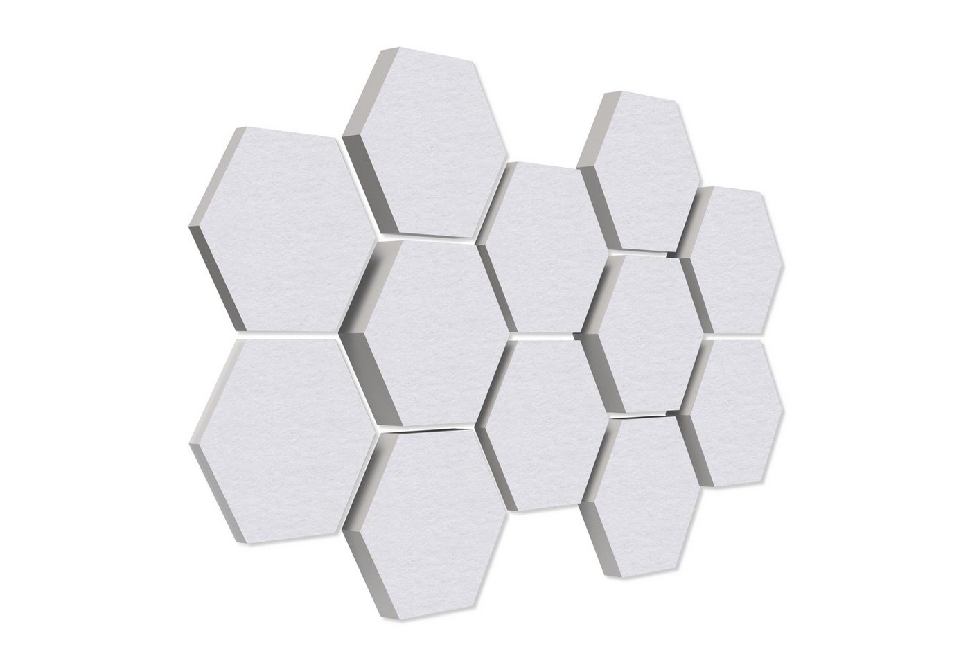 platino24 Akustikplatte 12 Absorber Wabenform aus Basotect ® G+ von platino24