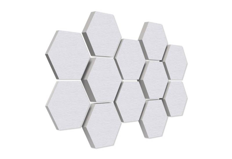 platino24 Akustikplatte 12 Absorber Wabenform aus Basotect ® G+ von platino24