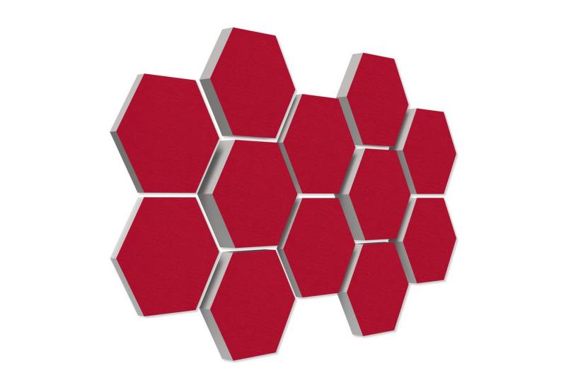 platino24 Akustikplatte 12 Absorber Wabenform aus Basotect ® G+ von platino24