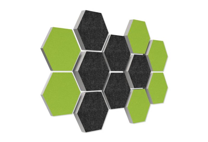 platino24 Akustikplatte 12 Absorber Wabenform aus Basotect ® G+ von platino24