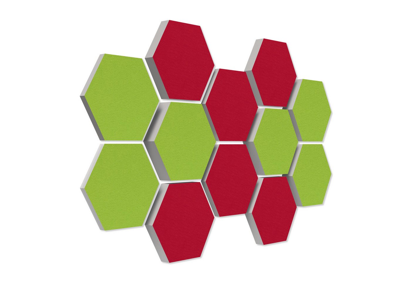 platino24 Akustikplatte 12 Absorber Wabenform aus Basotect ® G+ von platino24