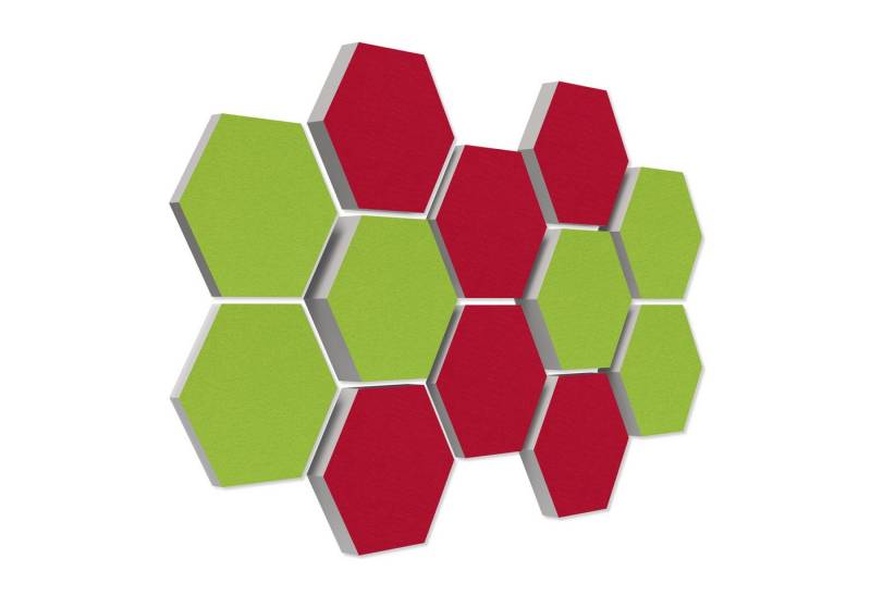 platino24 Akustikplatte 12 Absorber Wabenform aus Basotect ® G+ von platino24