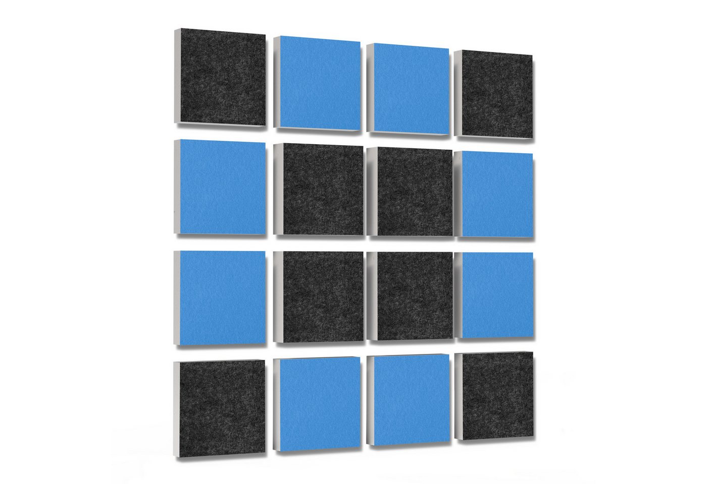 platino24 Akustikplatte 16 Elemente 3D-Set Colore Quadrat 27,5 x 27,5 cm Multicolore platino24 Akustikplatte 16 Elemente 3D-Set Colore Quadrat 27,5 x 27,5 cm Multicolore von platino24