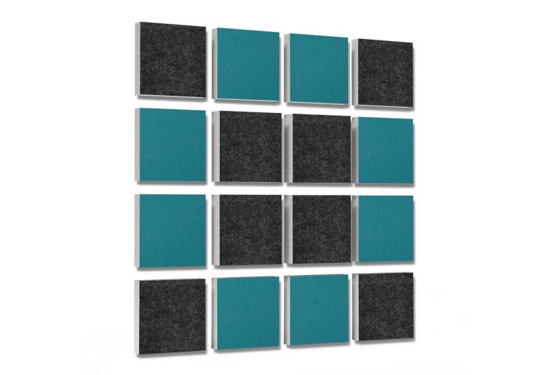 platino24 Akustikplatte 16 Elemente 3D-Set Colore Quadrat 27,5 x 27,5 cm Multicolore platino24 Akustikplatte 16 Elemente 3D-Set Colore Quadrat 27,5 x 27,5 cm Multicolore von platino24