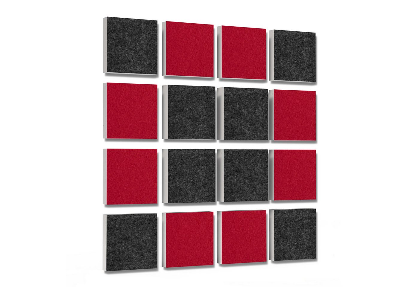platino24 Akustikplatte 16 Elemente 3D-Set Colore Quadrat 27,5 x 27,5 cm Multicolore platino24 Akustikplatte 16 Elemente 3D-Set Colore Quadrat 27,5 x 27,5 cm Multicolore von platino24