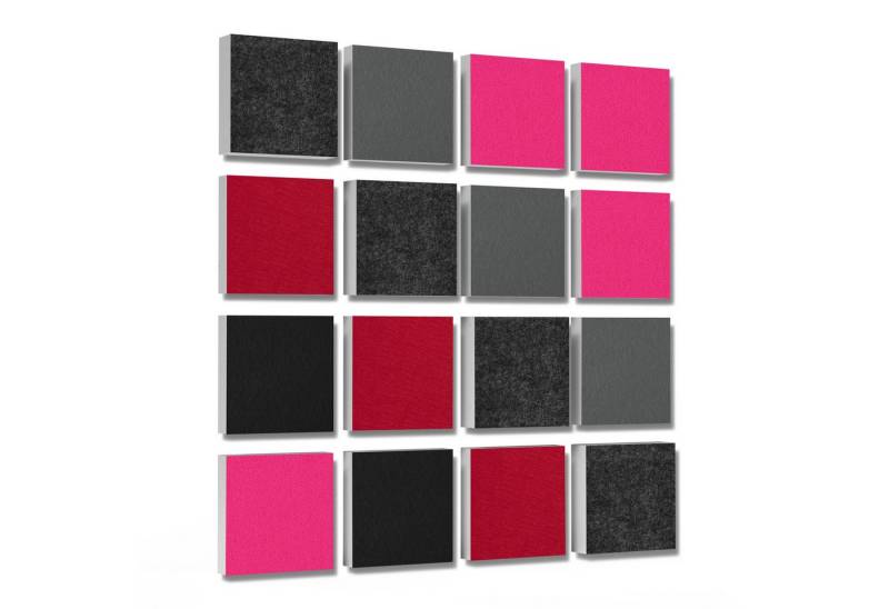 platino24 Akustikplatte 16 Elemente 3D-Set Colore Quadrat 27,5 x 27,5 cm Multicolore platino24 Akustikplatte 16 Elemente 3D-Set Colore Quadrat 27,5 x 27,5 cm Multicolore von platino24