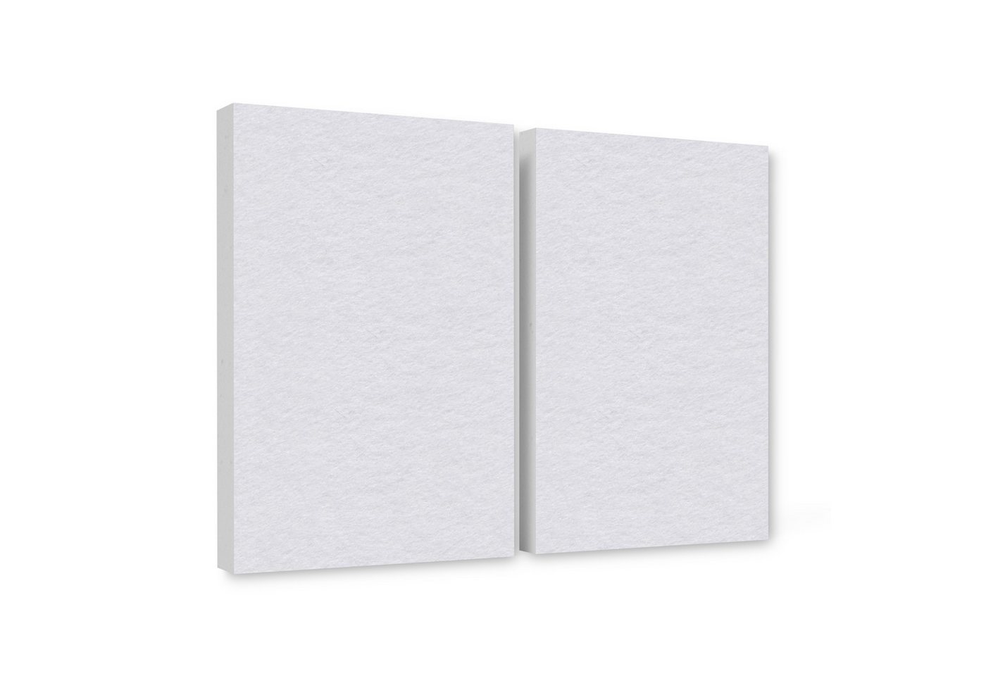 platino24 Akustikplatte 2er Set Rechtecke aus Basotect ® G+ mit Akustikfilz 825x550x50mm von platino24