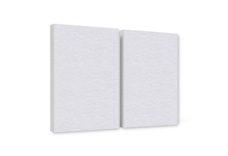 platino24 Akustikplatte 2er Set Rechtecke aus Basotect ® G+ mit Akustikfilz 825x550x50mm von platino24