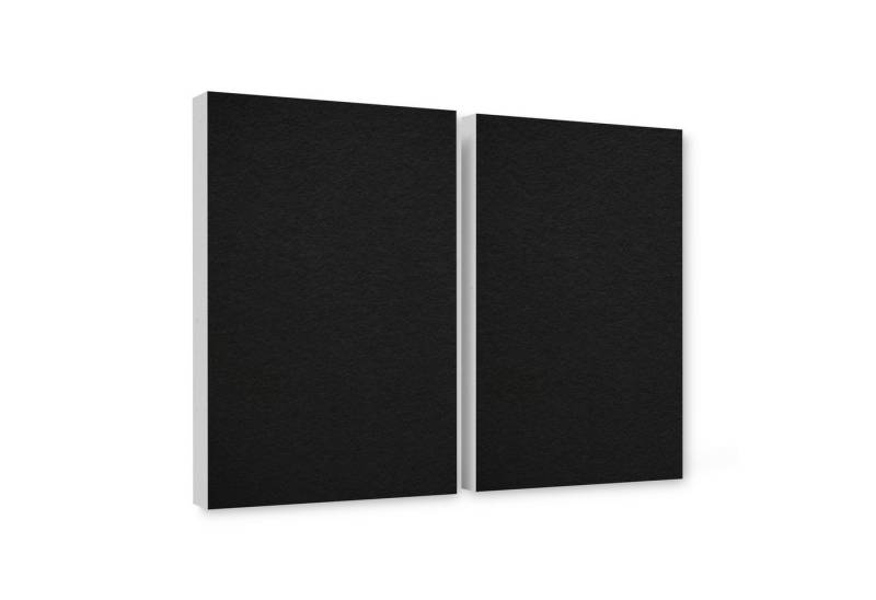 platino24 Akustikplatte 2er Set Rechtecke aus Basotect ® G+ mit Akustikfilz 825x550x50mm von platino24