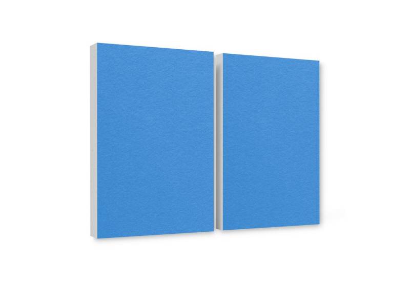 platino24 Akustikplatte 2er Set Rechtecke aus Basotect ® G+ mit Akustikfilz 825x550x50mm von platino24