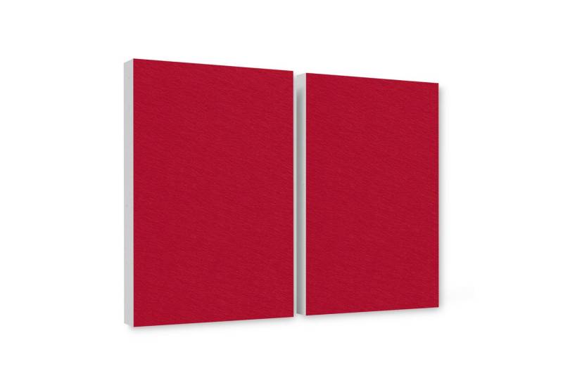 platino24 Akustikplatte 2er Set Rechtecke aus Basotect ® G+ mit Akustikfilz 825x550x50mm von platino24