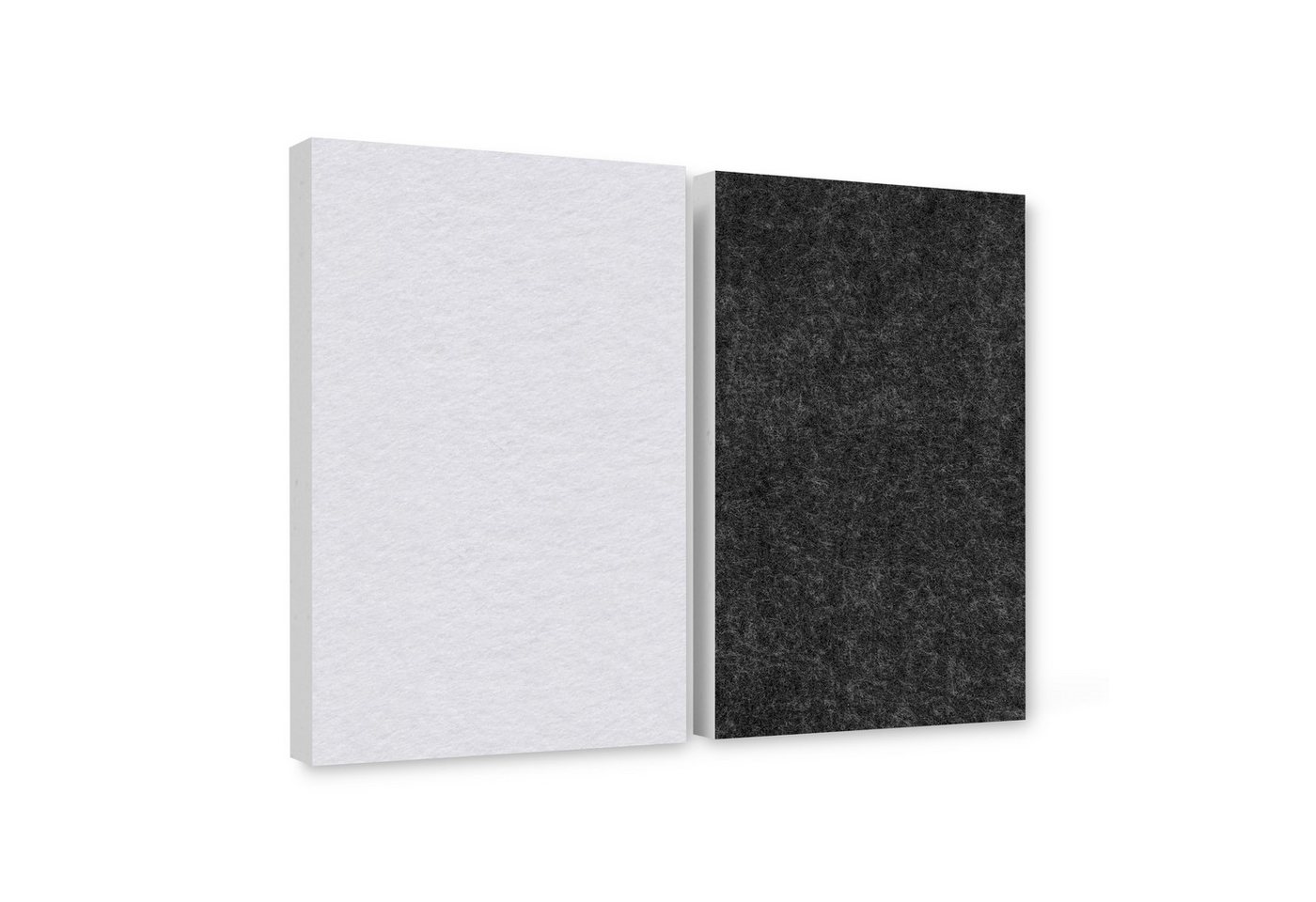 platino24 Akustikplatte 2er Set Rechtecke aus Basotect ® G+ mit Akustikfilz 825x550x50mm von platino24
