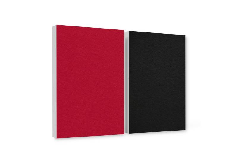 platino24 Akustikplatte 2er Set Rechtecke aus Basotect ® G+ mit Akustikfilz 825x550x50mm von platino24