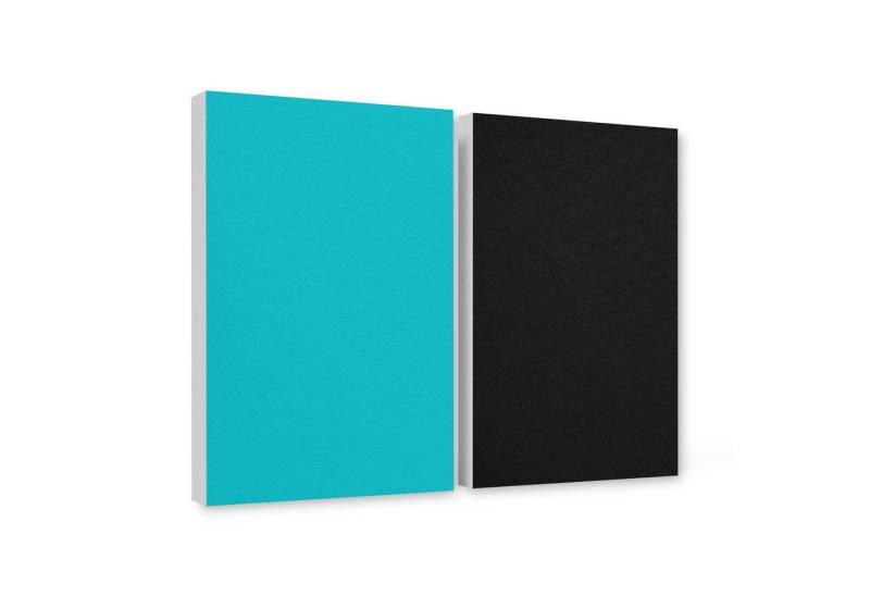 platino24 Akustikplatte 2er Set Rechtecke aus Basotect ® G+ mit Akustikfilz 825x550x50mm von platino24