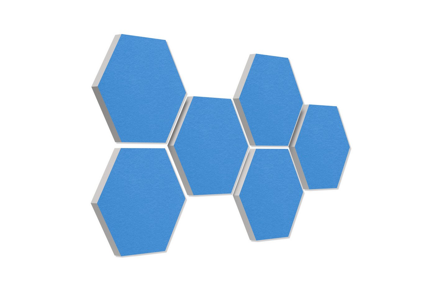 platino24 Akustikplatte 6 Absorber Wabenform Basic aus Basotect ® G+ von platino24
