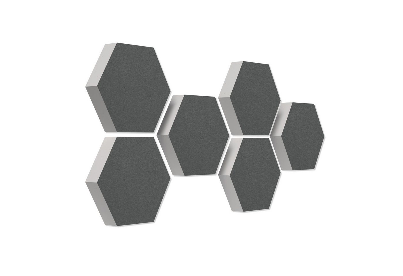 platino24 Akustikplatte 6 Absorber Wabenform Extra aus Basotect ® G+ von platino24