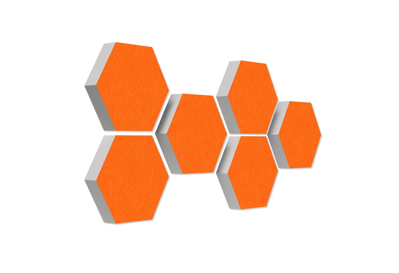platino24 Akustikplatte 6 Absorber Wabenform Extra aus Basotect ® G+ von platino24