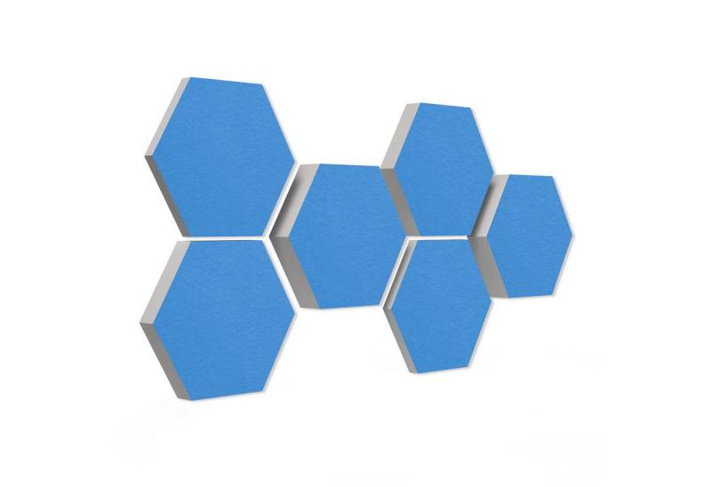 platino24 Akustikplatte 6 Absorber Wabenform aus Basotect ® G+ 3D-Effekt von platino24