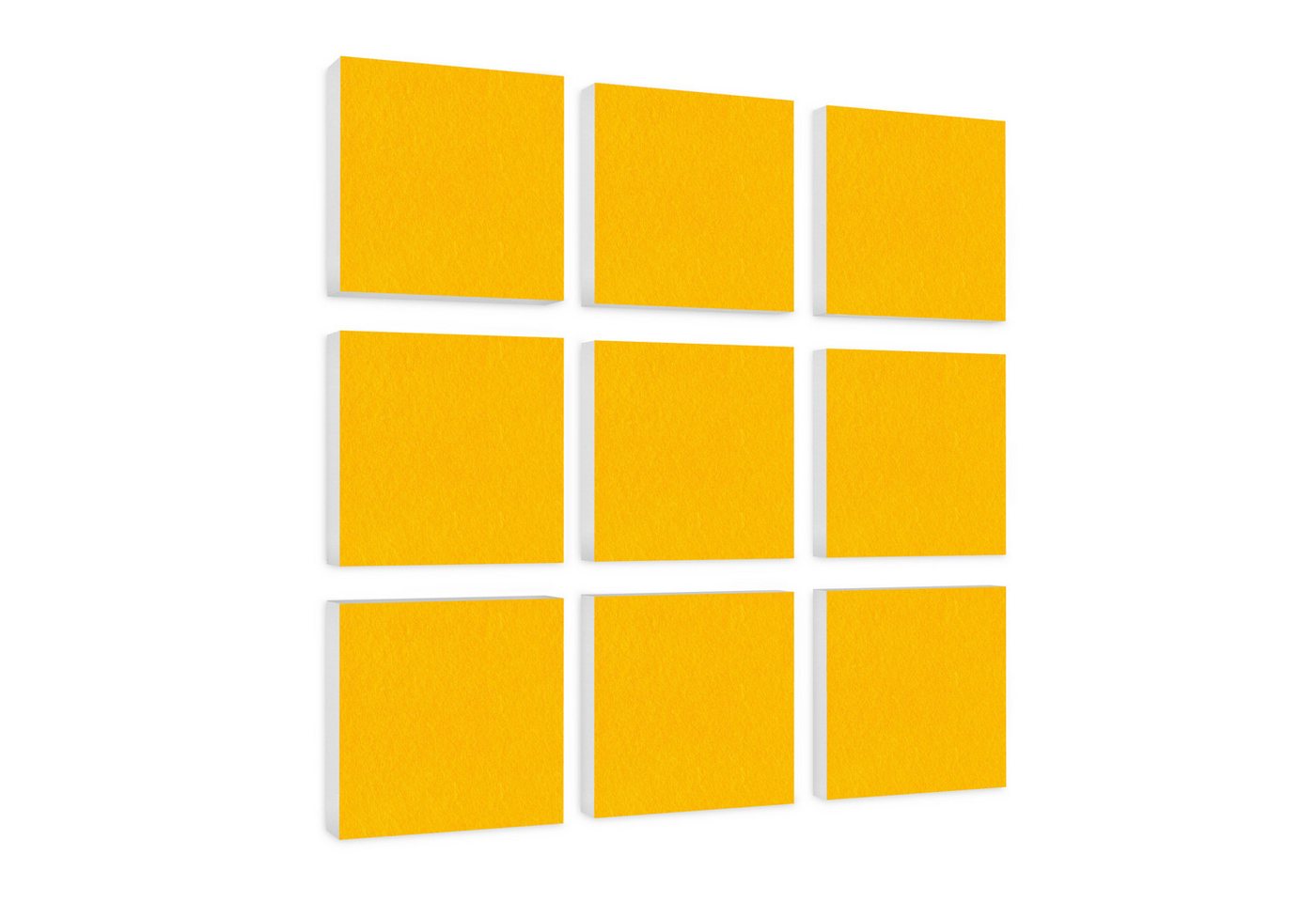 platino24 Akustikplatte 9 Absorber Quadrate aus Basotect ® G+ von platino24