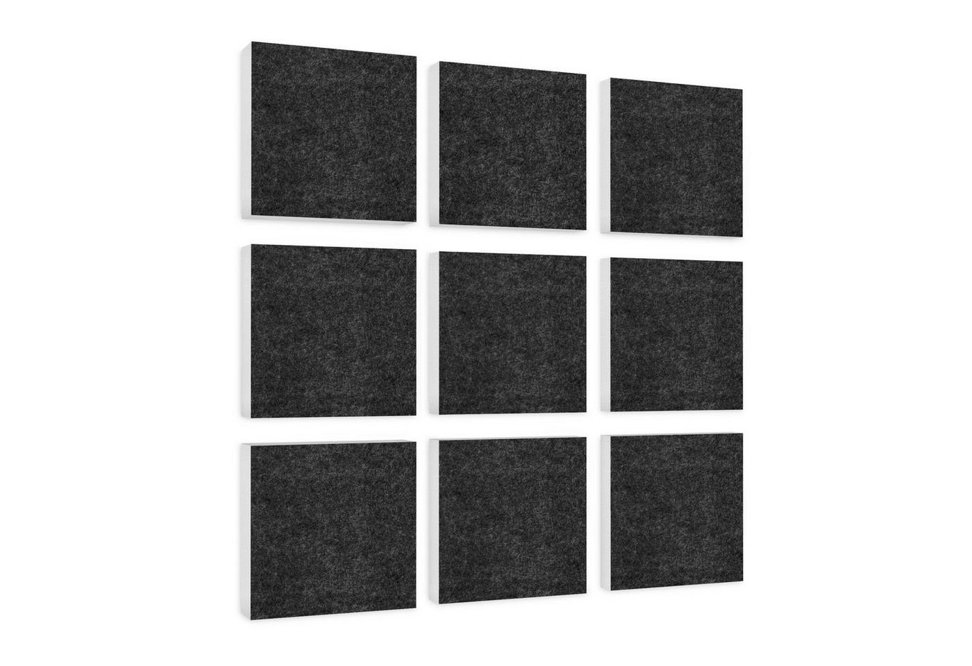 platino24 Akustikplatte 9 Absorber Quadrate aus Basotect ® G+ von platino24