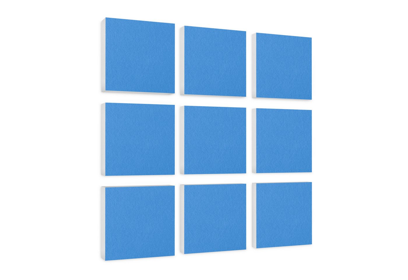 platino24 Akustikplatte 9 Absorber Quadrate aus Basotect ® G+ von platino24