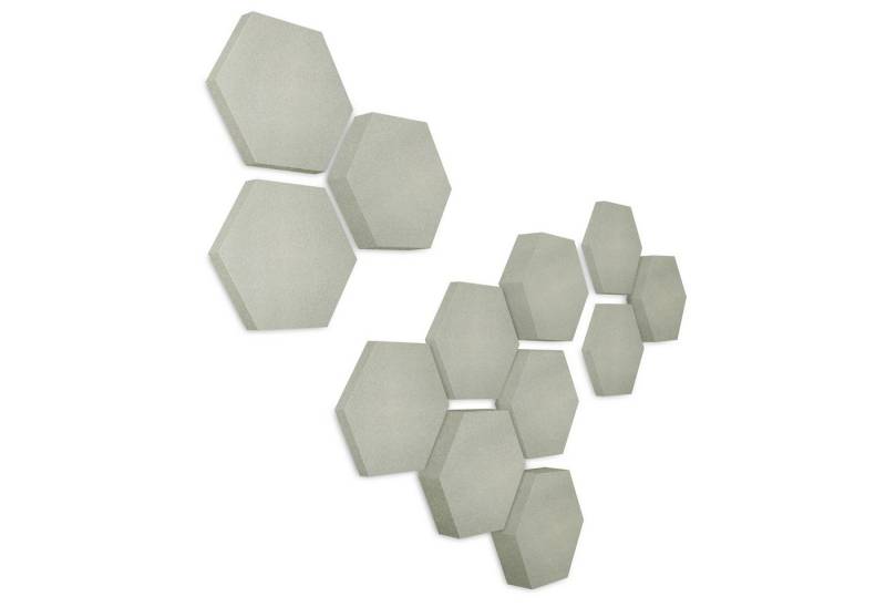 platino24 Akustikplatte Edition LOFT 12 Elemente 3D I Ø 300mm, Schalldämmung Wand & Decke von platino24