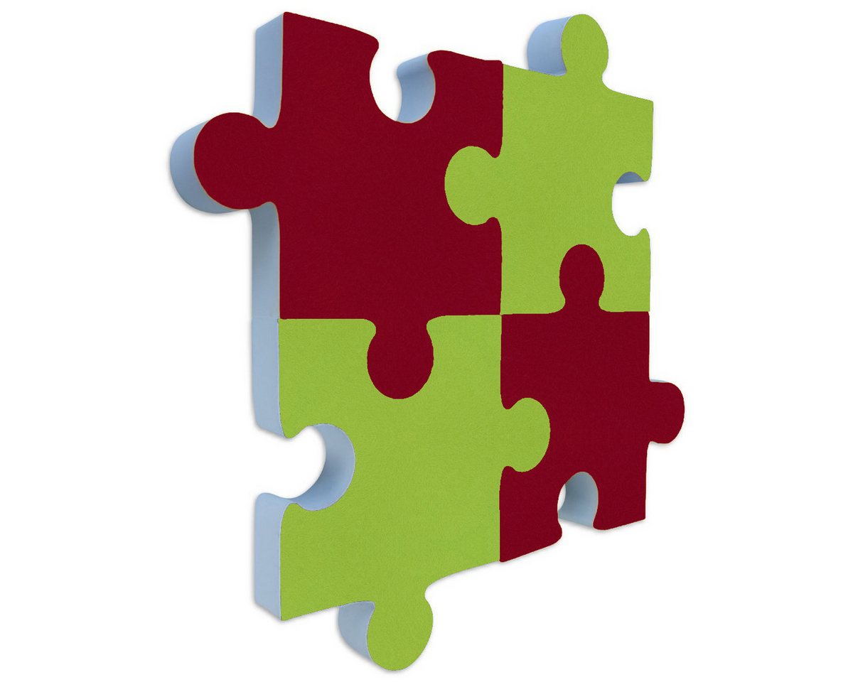 platino24 Akustikplatte Schallabsorber-Set PUZZLE aus Basotect G+ mit Akustikfilz von platino24