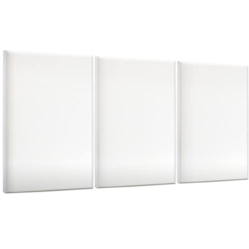 platino24 Schallabsorber Industrial Style aus Basotect B weiß, 3 Absorberelemente Rechteck mit Fase 825x550x50mm, Verbesserung der Raumakustik platino24 Schallabsorber Industrial Style aus Basotect B weiß, 3 Absorberelemente Rechteck mit Fase 825x550x50mm, Verbesserung der Raumakustik von platino24