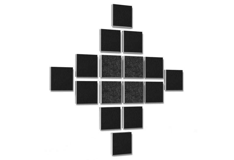 platino24 Schallschutzpaneel 16 Elemente 3D-Set Colore Quadrat 27,5 x 27,5 cm Multicolore platino24 Schallschutzpaneel 16 Elemente 3D-Set Colore Quadrat 27,5 x 27,5 cm Multicolore von platino24