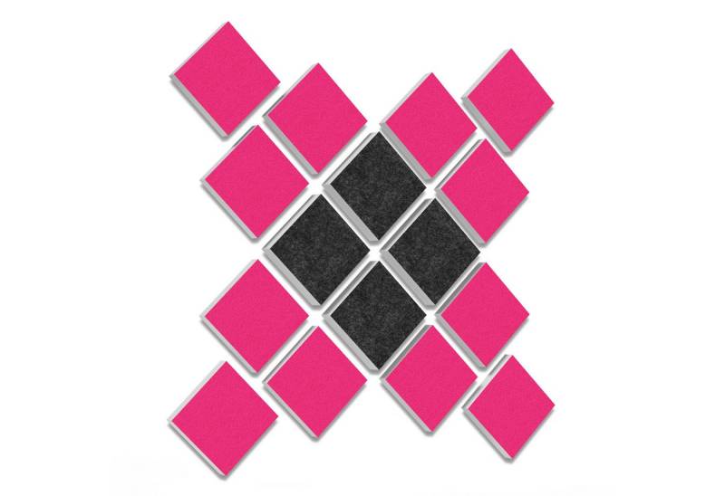 platino24 Schallschutzpaneel 16 Elemente 3D-Set Colore Quadrat 27,5 x 27,5 cm Multicolore platino24 Schallschutzpaneel 16 Elemente 3D-Set Colore Quadrat 27,5 x 27,5 cm Multicolore von platino24