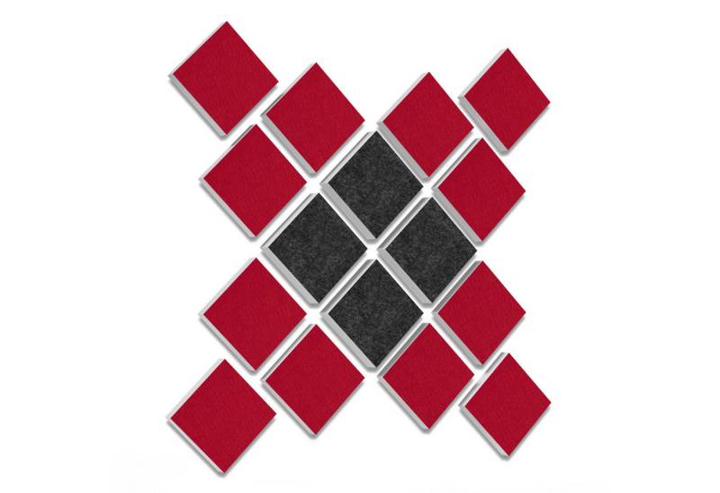 platino24 Schallschutzpaneel 16 Elemente 3D-Set Colore Quadrat 27,5 x 27,5 cm Multicolore platino24 Schallschutzpaneel 16 Elemente 3D-Set Colore Quadrat 27,5 x 27,5 cm Multicolore von platino24