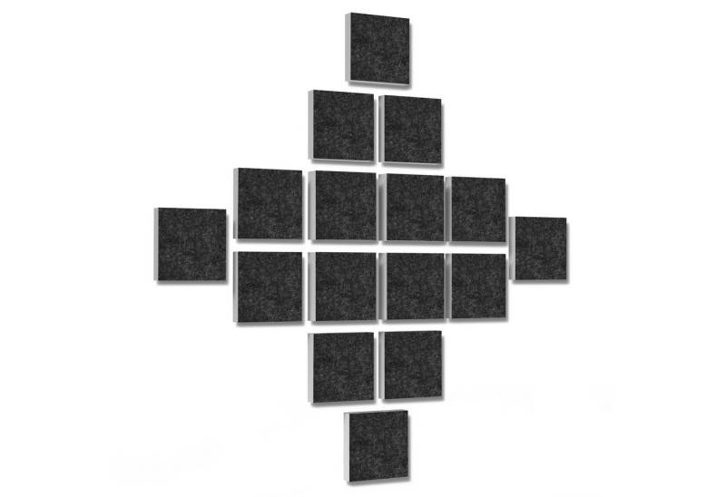 platino24 Schallschutzpaneel 16 Elemente 3D-Set Colore Quadrat 27,5 x 27,5 cm Multicolore platino24 Schallschutzpaneel 16 Elemente 3D-Set Colore Quadrat 27,5 x 27,5 cm Multicolore von platino24