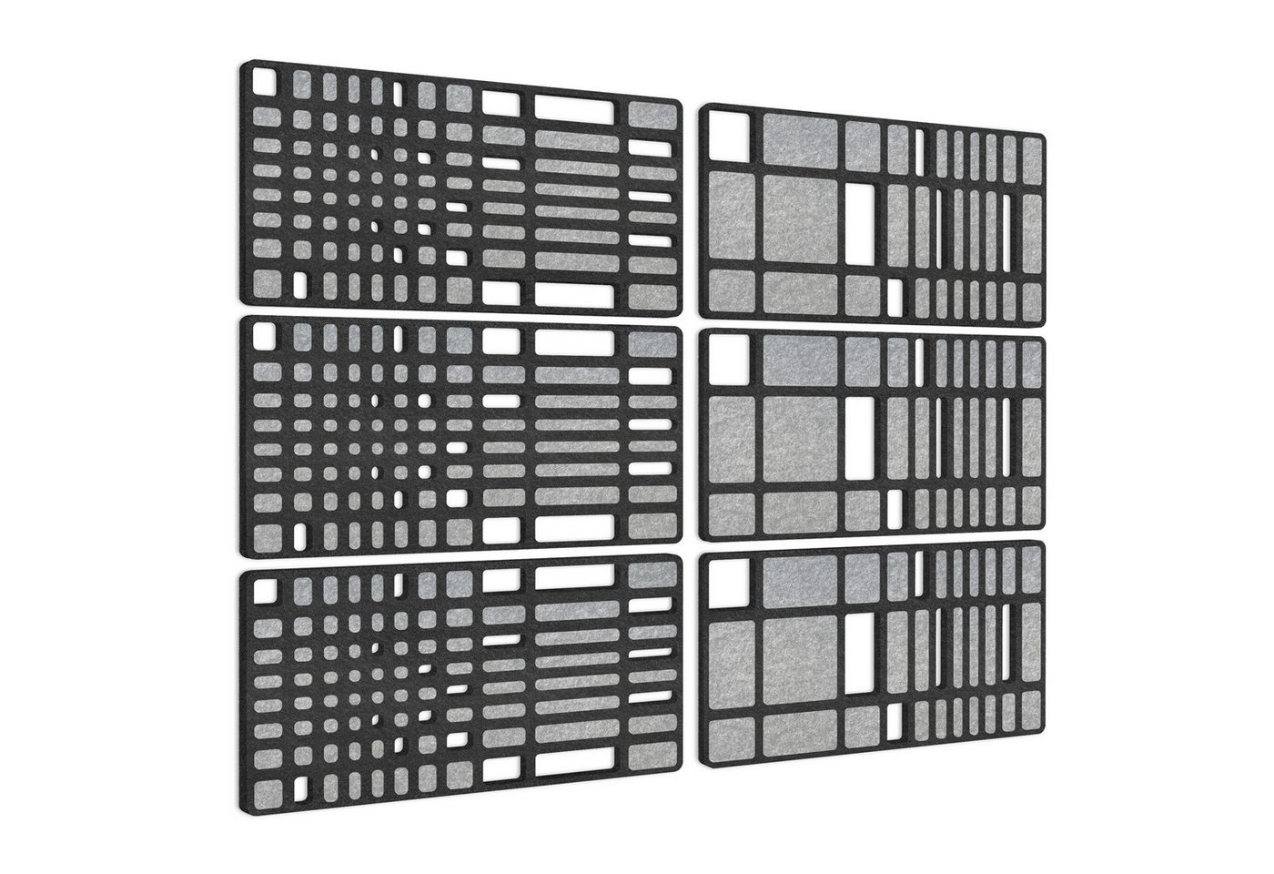 platino24 Schallschutzpaneel platino24 „MANHATTAN“ 6er-Set Akustik-Objekt von platino24