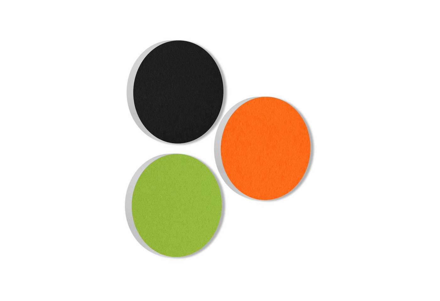 platino24 Wandpaneel 3 Akustik Schallabsorber aus Basotect ® G+ / Kreis Ø 40 cm Multicolore von platino24