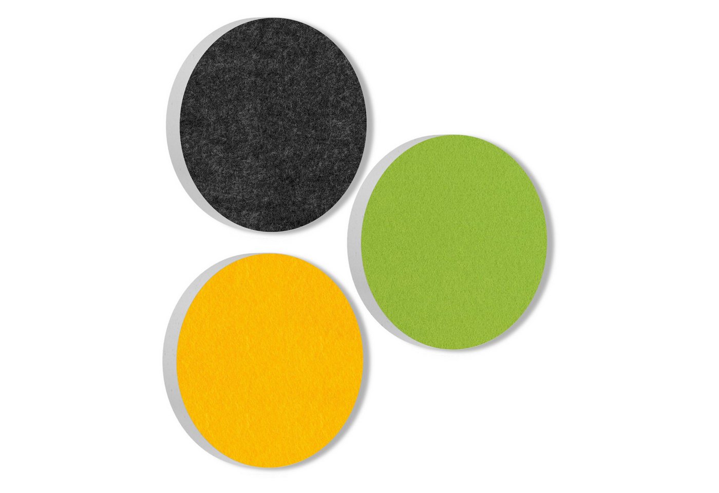 platino24 Wandpaneel 3 Akustik Schallabsorber aus Basotect ® G+ / Kreis Ø 55 cm Multicolore von platino24