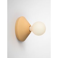 Farbiger Wandlampenhalter Aus Beton Handgefertigt in Italien Ada Wandlampe Gelb von platoDESIGNshop