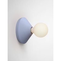 Farbiger Wandlampenhalter Aus Beton Handgefertigt in Italien Ada Wandlampe Hellblau von platoDESIGNshop