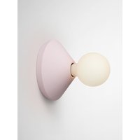 Farbiger Wandlampenhalter Aus Beton Handgefertigt in Italien Ada Wandlampe Rosa von platoDESIGNshop