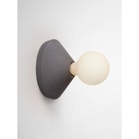 Wandlampe Halter Beton Minimalistisch Direktbeleuchtung Wandleuchte Ada in Dunkelgrau von platoDESIGNshop