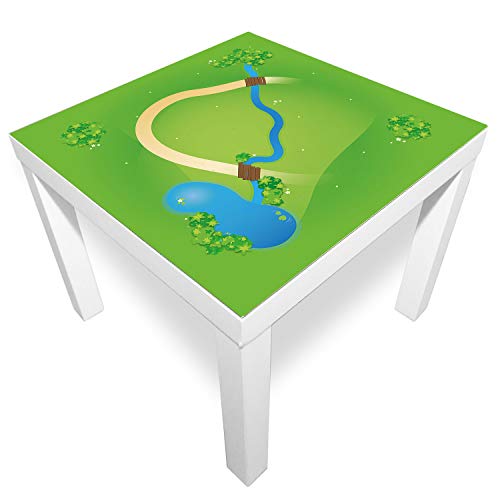 playmatt Spielmatte - Kleine Landschaft mit Bach | rutschfest | 100% schadstofffrei | waschbar… von playmatt - Quadratische Spielwelten