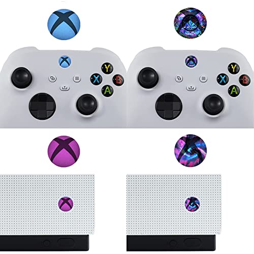 PlayVital Home Button Power Switch Stickers für Xbox Series X/S, Xbox One Elite, Xbox One S/X Controller und Kinect - 60 Stück von playvital